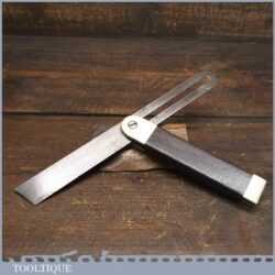 Vintage Rosewood Brass Sliding Bevel 10 ½” Blade - Good Condition