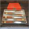 Vintage York Boxed Set Ashley Iles Carving Chisels - Seen Little Use