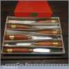 Vintage York Boxed Set Ashley Iles Carving Chisels - Seen Little Use