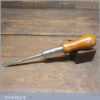 Vintage Leyris Ratchet Screwdriver ¼” Tip & Beechwood Handle