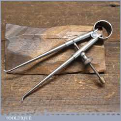 Vintage Moore & Wright 5” Inside Steel Spring Dividers - Ready For Use