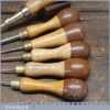 6 Vintage Tools Including Woden Push Pin Marples Tack Lifter & Awls