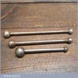 3 Vintage Patternmakers Wax Fillet Rubber Tools - Various Sizes