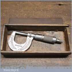 Vintage Boxed Brown & Sharpe Mfg Co USA 0-1 Imperial - Good Condition