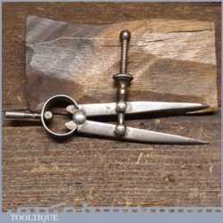 Vintage 3 ¾” Steel Spring Dividers - Refurbished Ready For Use