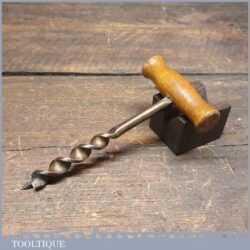 Vintage 1/2” Beechwood Handled Auger Gimlet - Good Condition