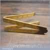 Vintage Rabone No: 1378 Boxwood Brass 24” Folding Ruler - Good Condition