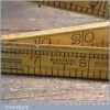 Vintage Rabone No: 1378 Boxwood Brass 24” Folding Ruler - Good Condition