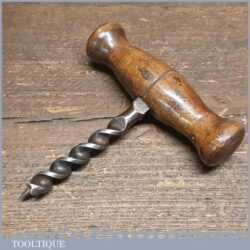 Vintage 7/16” Beech Double Spur Hand Auger Gimlet - Good Condition