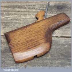 Antique Beech Wood 4 ½”Compassed Round Miniature Moulding Plane