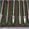 Vintage Set 11 Double Spur Screw Auger Bits Various Makers 1/4” – 1 ¼” - Sharpened