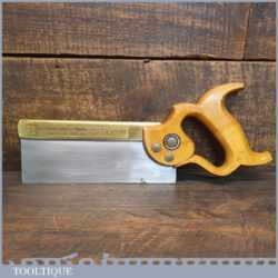Vintage W. Tyzack Sons & Turner 8” Brass Back Dovetail Saw - Fully Refurbished