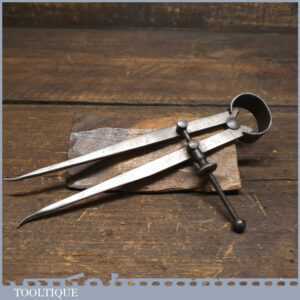 T22050 - Vintage 7” inside steel spring dividers, refurbished ready for use and in good used condition.