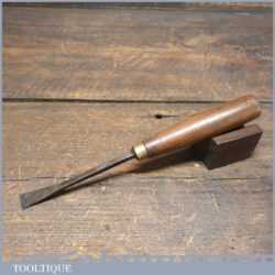 Vintage Herring Bros 1/2” Wood Carving Fishtail Chisel - Sharpened Honed