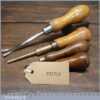 Selection 4 Vintage Carpenter’s Tools Push Pin Tack Lifter & Awls - Good Condition