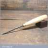 Vintage German Hero 1/8” No: 13 Curved Woodcarving Gouge Chisel - Sharpened Honed