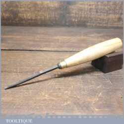 Vintage German Hero 1/8” No: 13 Curved Woodcarving Gouge Chisel - Sharpened Honed