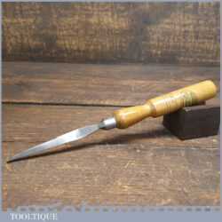 Vintage F. Woodcock Carpenter’s 3/32” Bevel Edge Chisel - Fully Refurbished