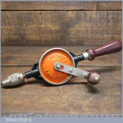 Vintage Stanley No: 803 Double Pinion Egg Beater Hand Drill - Good Condition