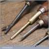 Selection 5 Vintage Carpenter’s Tools Push Pin Tack Lifter & Bradawl etc