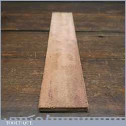 Vintage 12” x 2” Leather Strop Mahogany Backing Board - Unused Condition