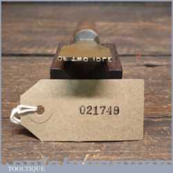 Vintage Hicks Brass Bookbinders Printing Stamp Beech Handle - Of Two Idle