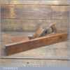 Vintage Moseley Carpenter’s 22” Beechwood Trying Plane - Lapped Flat