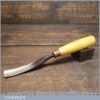 Vintage Henry Taylor 7/8” Curved Woodcarving Gouge Chisel - Sharpened Honed