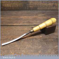 Vintage S.J. Addis 1/4” No: 16 Curved Wood Carving Gouge Chisel - Sharpened Honed