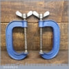 Vintage pair of Record 4” woodworking ‘G’ clamps in good used condition and ready for use.