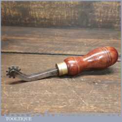 Vintage Leatherworking Beechwood Stitch Pricking Wheel - Good Condition