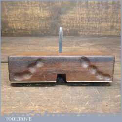 Vintage Brass Soled Mahogany Old Woman’s Tooth Hand Router Plane