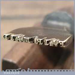 Vintage Brass Bookbinders Fair Maid Printing Stamp - Good Condition