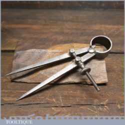 Vintage L.S.S. Co. Starrett USA 5” Steel Spring Dividers - Good Condition