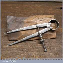 Vintage Moore & Wright 5” Steel Spring Dividers - Good Condition