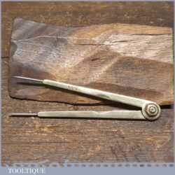 Vintage Pair Of 3 ¾” Brass And Steel Dividers - Good Condition