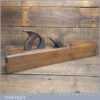Vintage Carpenter’s 22” Beechwood Trying Plane - Lapped Flat Ready To Use