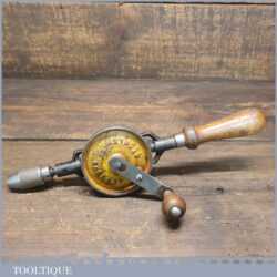 Vintage Stanley No: 803 Double Pinion Egg Beater Hand Drill - Good Condition