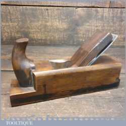 Unusual Vintage Sloyd Tool Sheffield Continental Style Beechwood Smoothing Plane