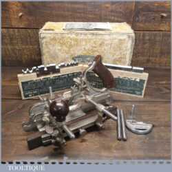 Vintage Boxed Stanley Sweetheart USA No: 45 Combination Plough Plane - Good Condition
