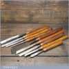 Set Of 9 Vintage Wood Turning Chisels - Fully Refurbished Sharpened & Honed
