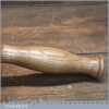 Handmade Wood Turned Reclaimed Old Lignum Vitae Mallet - Ash Handle