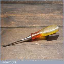 Vintage W. Marples Shamrock Carpenter’s 1/8” Bevel Edge Chisel - Shatterproof Handle
