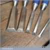 Vintage Set Of 5 Marples Blue Chip Bevel Edge Chisels 1/4” - 1” Fully Refurbished