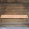 Vintage 12” x 2” Leather Strop Mahogany Backing Board - Unused Condition