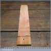 Vintage 12” x 2” Leather Strop Mahogany Backing Board - Unused Condition