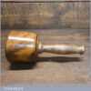 Handmade Wood Turned Reclaimed Old Lignum Vitae Mallet - London Plane Handle