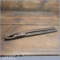 Antique blacksmiths 12” tongs in good used condition.