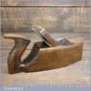 Vintage Carpenter’s Handled Beech Smoothing Block Plane - Cast Steel Sole Plate
