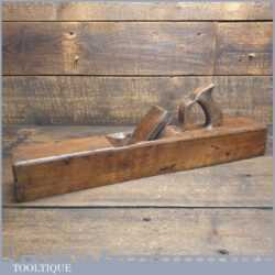 Vintage Carpenter’s 22” Beechwood Trying Plane - Lapped Flat Ready To Use